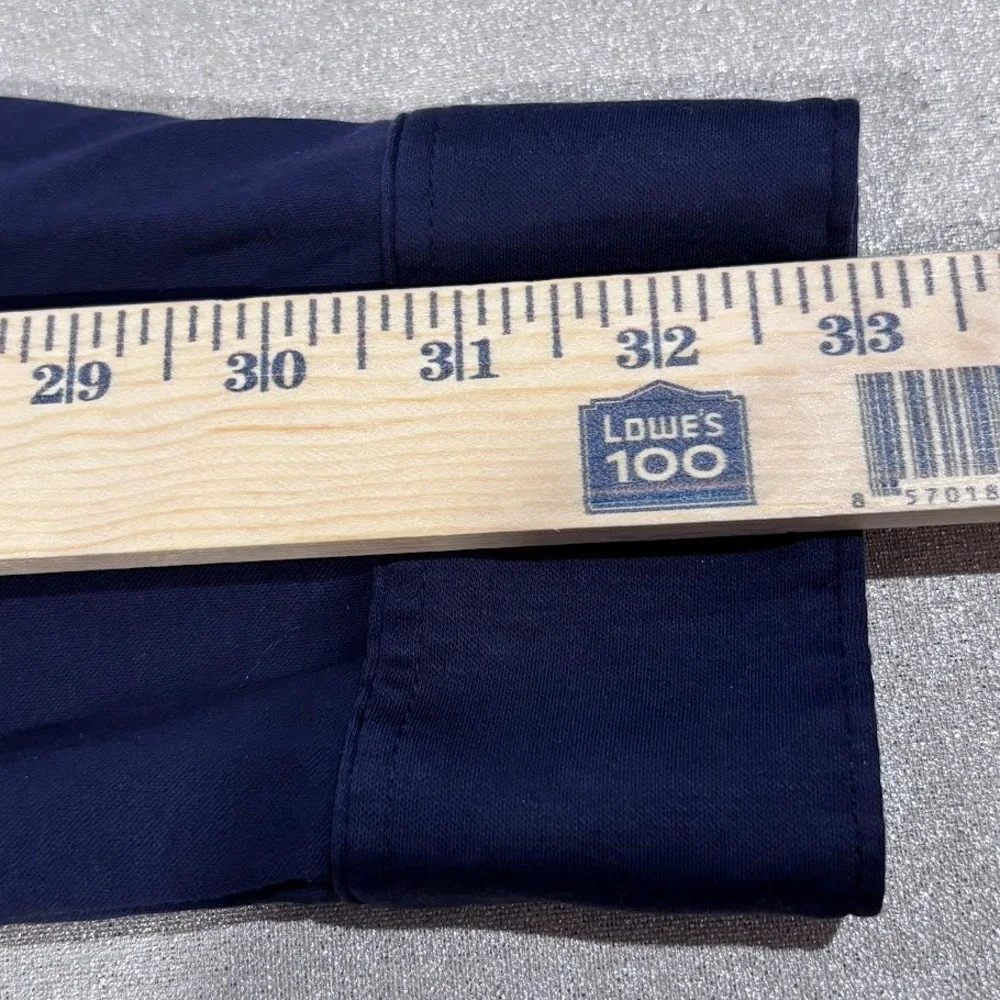 Black Brown 1826 Mens‎ XL Navy Blue Long Sleeve 100% Cotton Polo Shirt